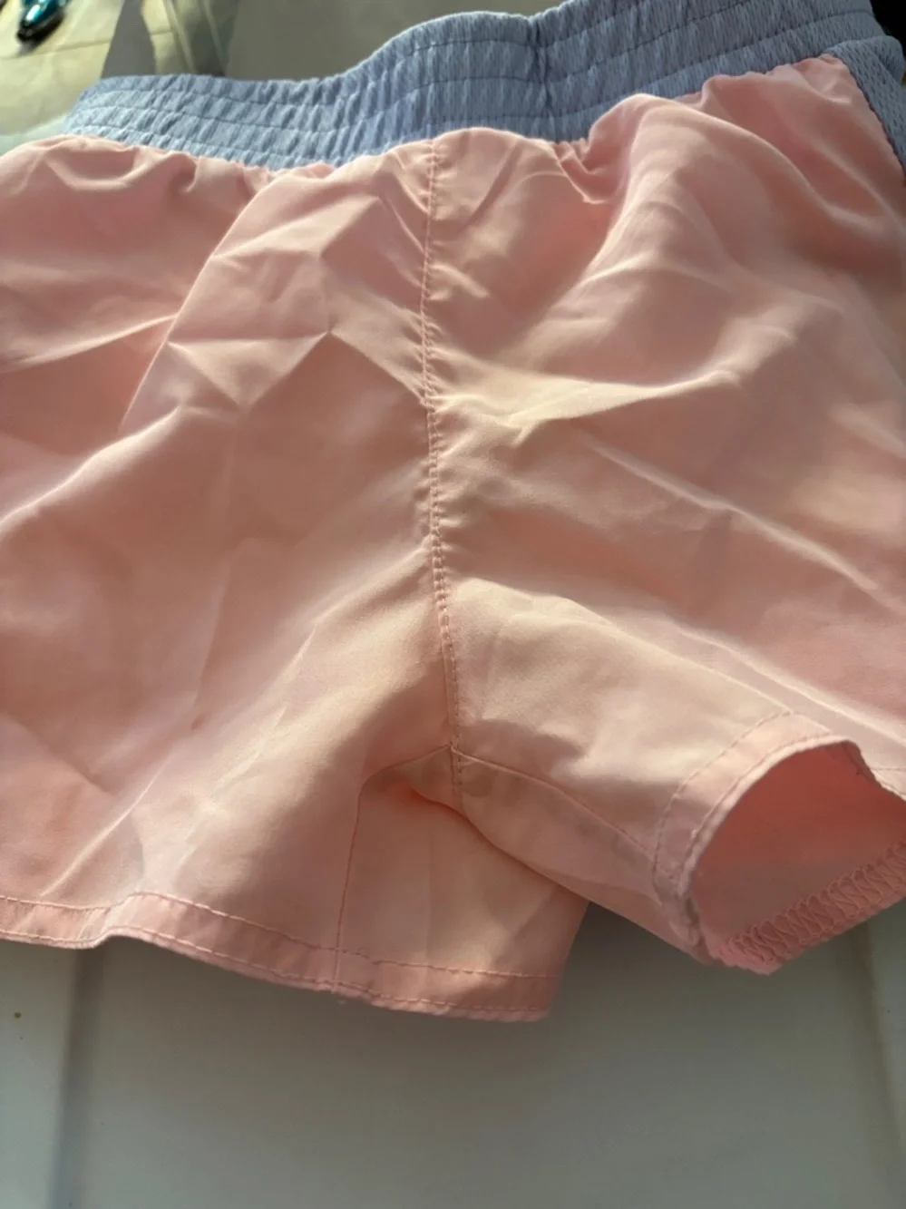 Girl’s Pink Shorts with Light Blue Detailing 2T